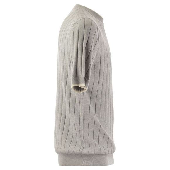 Peserico Men T-Shirt In Pure Cotton Crépe Yarn